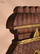 Wooden Hand Carved Ramar Avataram Gopuram Vertical (24x12)