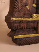 Wooden Hand Carved Ramar Avataram Gopuram Vertical (24x12)