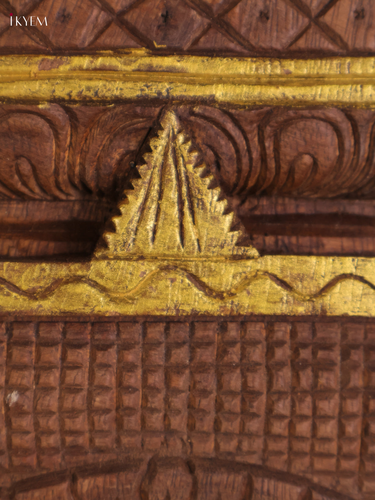 Wooden Hand Carved Vamana Avataram Gopuram Vertical (24x12)
