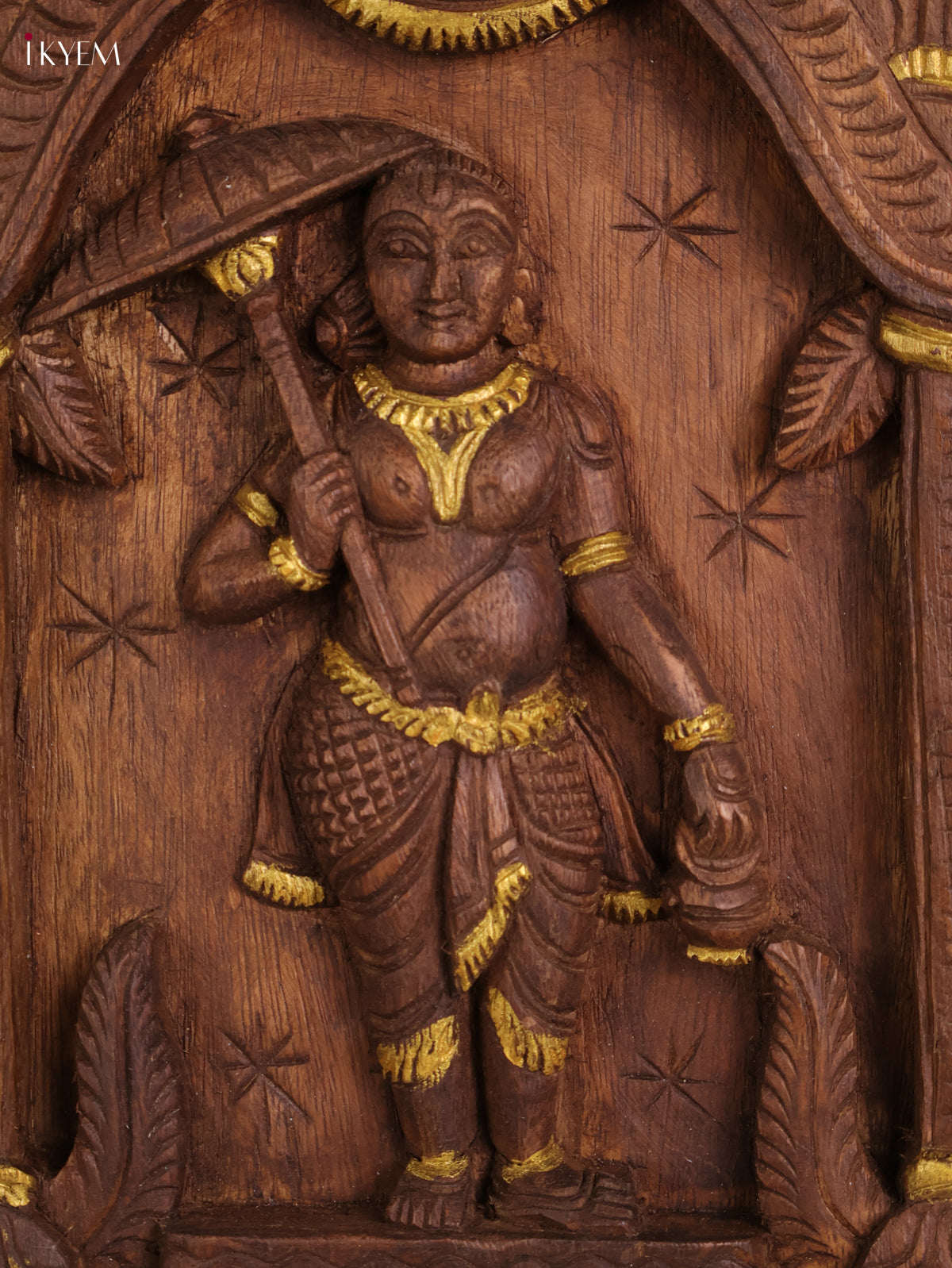Wooden Hand Carved Vamana Avataram Gopuram Vertical (24x12)