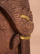 Wooden Hand Carved Vamana Avataram Gopuram Vertical (24x12)