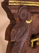 Wooden Hand Carved Krishna Avataram Gopuram Vertical (24x12)