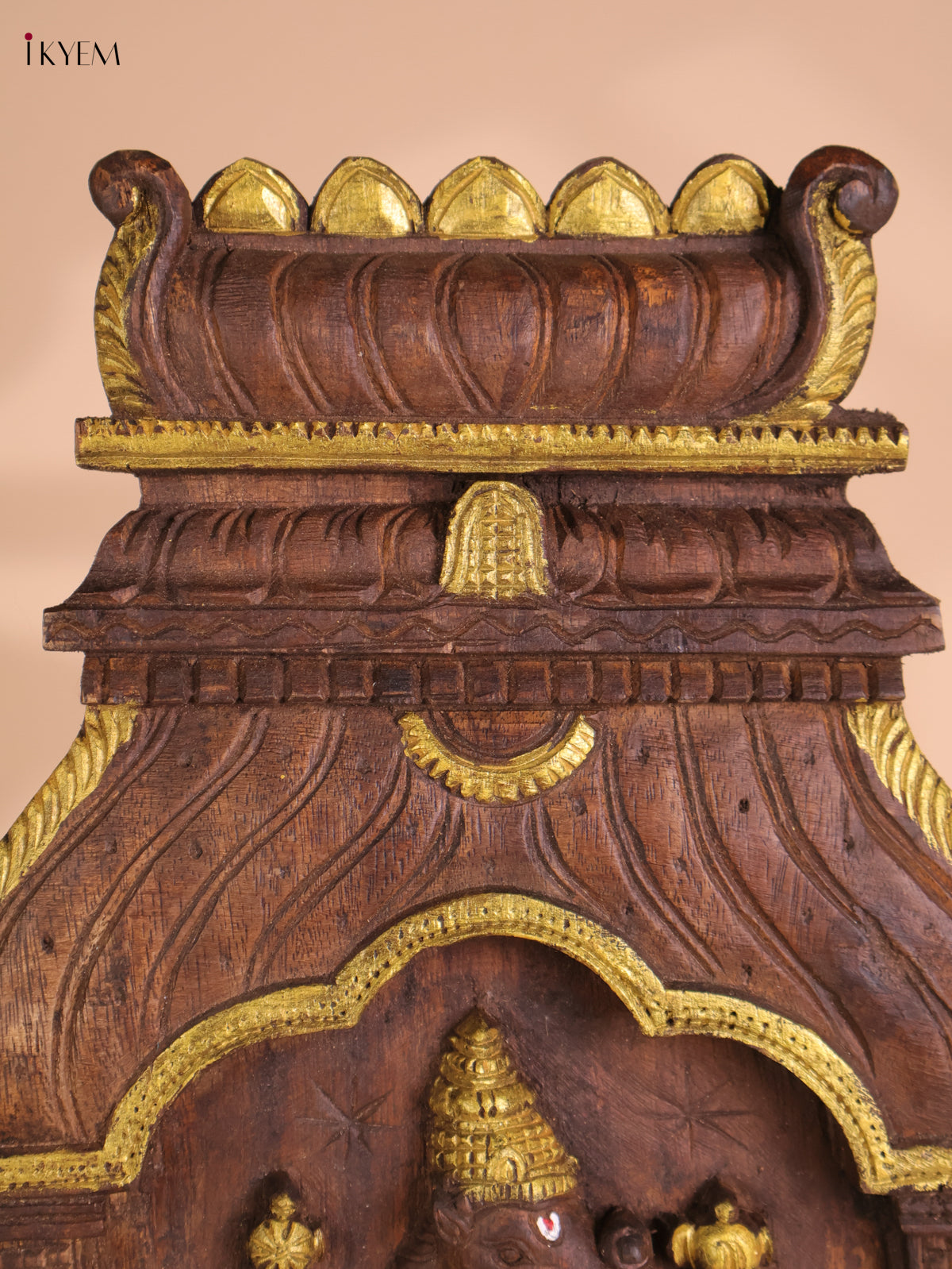 Wooden Hand Carved Varha Avataram Gopuram Vertical (24x12)