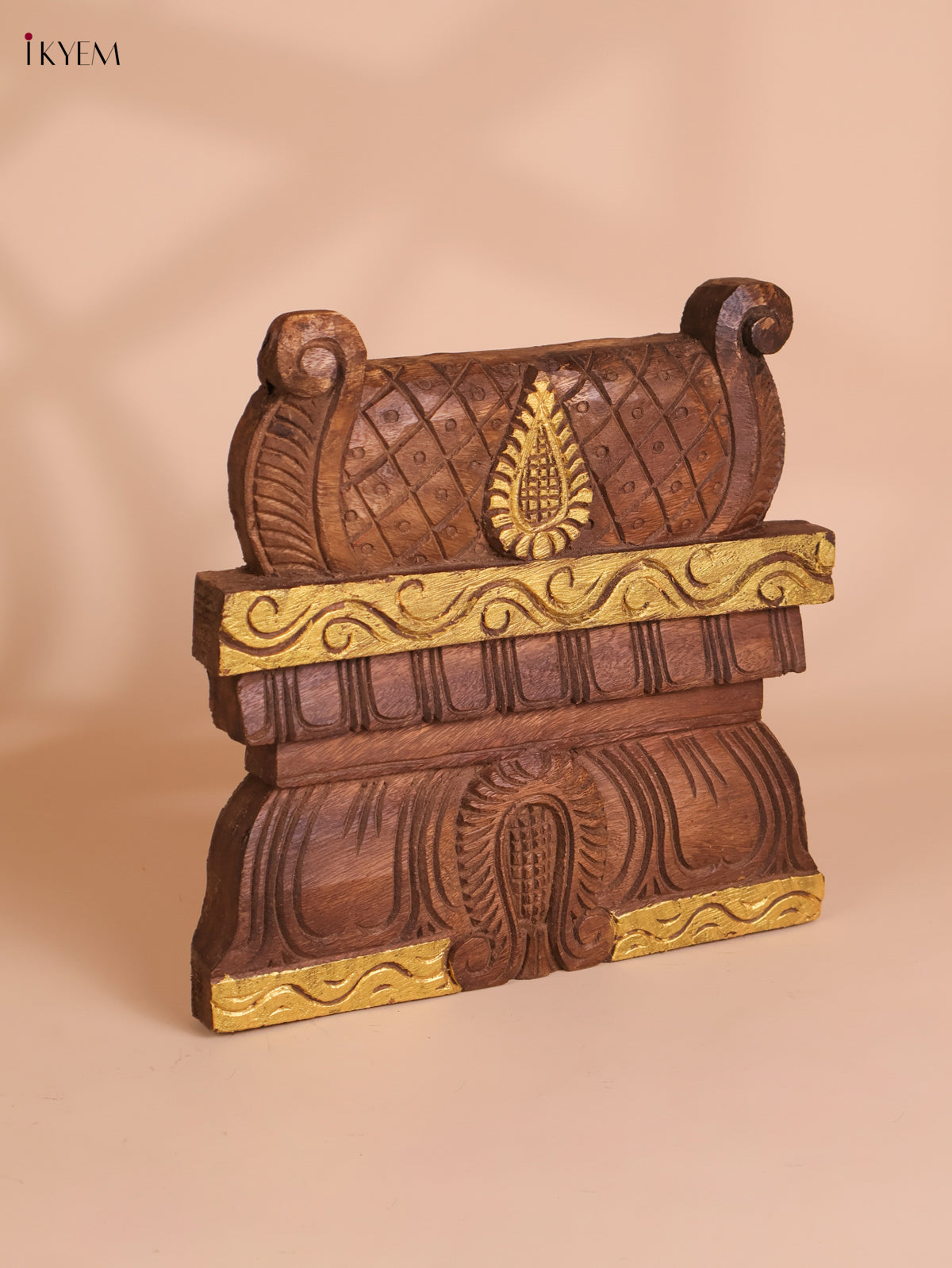 Wooden Hand Carved Gopuram (12x12)