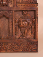 Wooden Hand Carved Painted Garudan Vertical Gopuram (24x12)