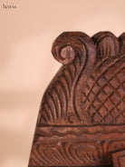 Wooden Hand Carved Painted Garudan Vertical Gopuram (24x12)