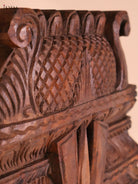 Wooden Hand Carved Painted Garudan Vertical Gopuram (24x12)