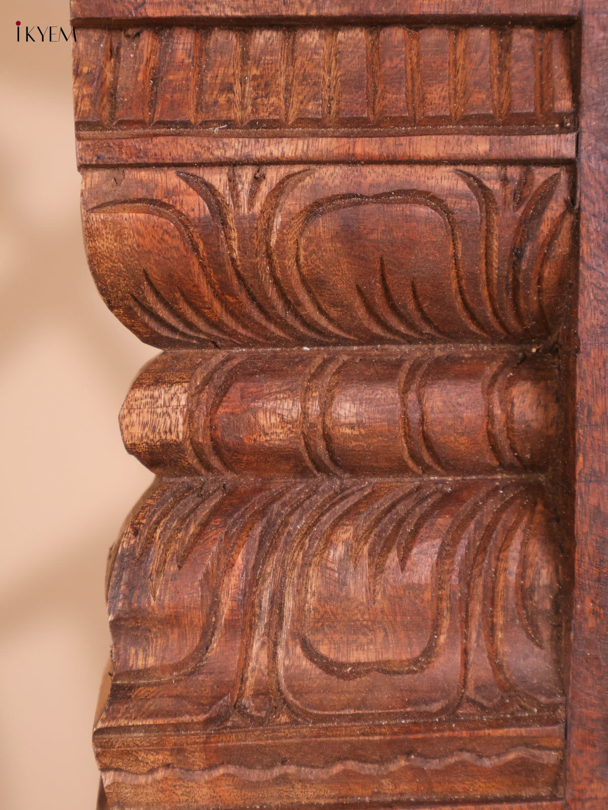 Wooden Hand Carved Painted Garudan Vertical Gopuram (24x12)