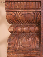 Wooden Hand Carved Painted Garudan Vertical Gopuram (24x12)