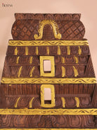Wooden Hand Carved Vertical Gopuram (24x12)