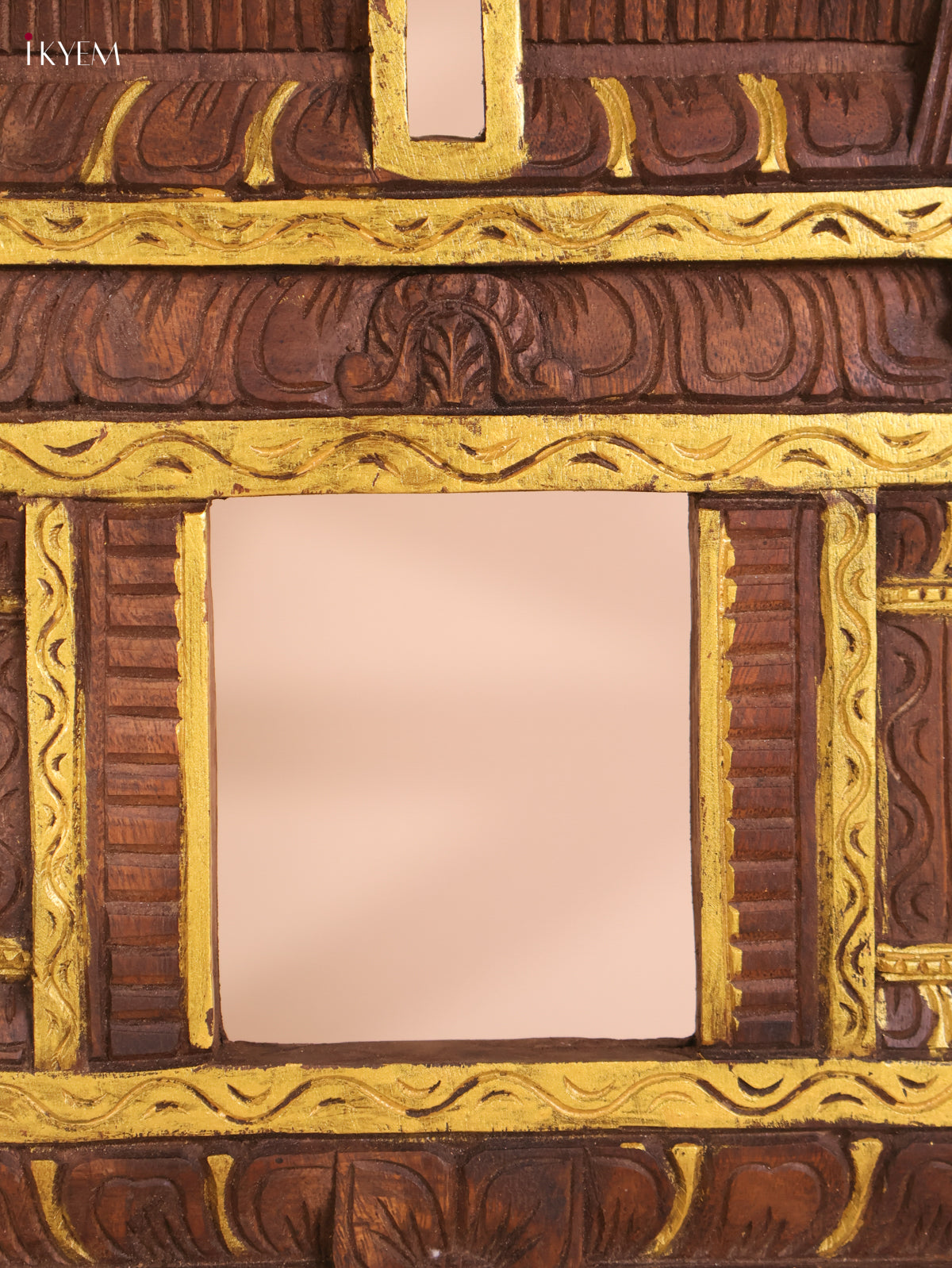 Wooden Hand Carved Vertical Gopuram (24x12)