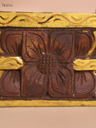 Wooden Hand Carved Vertical Gopuram (24x12)