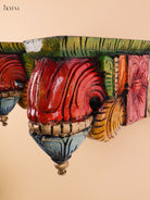 Wooden Hand Carved Painted Bodhil wall Bracket(10x12)