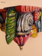 Wooden Hand Carved Painted Bodhil wall Bracket(10x12)