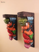 Wooden Hand Carved Yali Bracket(15x8)