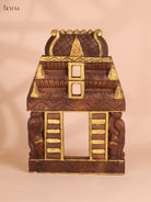 Wooden Hand Carved Yalli Gopuram (18x12)