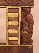 Wooden Hand Carved Yalli Gopuram (18x12)