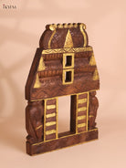 Wooden Hand Carved Yalli Gopuram (18x12)