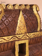 Wooden Hand Carved Yalli Gopuram (18x12)