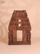 Wooden Hand Carved Yalli Gopuram (18x12)