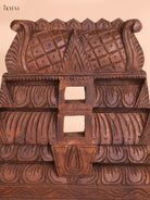 Wooden Hand Carved Shanku Chakram Gopuram (18x12)