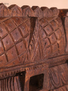 Wooden Hand Carved Shanku Chakram Gopuram (18x12)