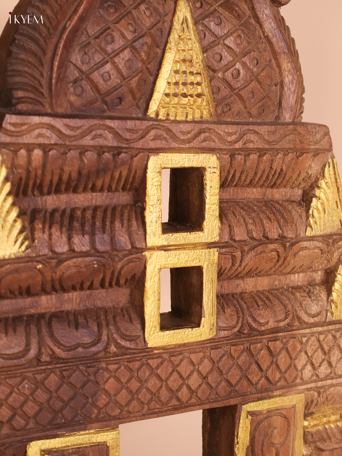 Wooden Hand Carved Gopuram(18x12)
