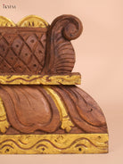 Wooden Hand Carved Gopuram Panel (7x15)