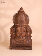 Wooden Hand Carved Painted Lord Balaji Heads(18x10)