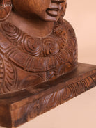 Wooden Hand Carved Painted Lord Balaji Heads(18x10)