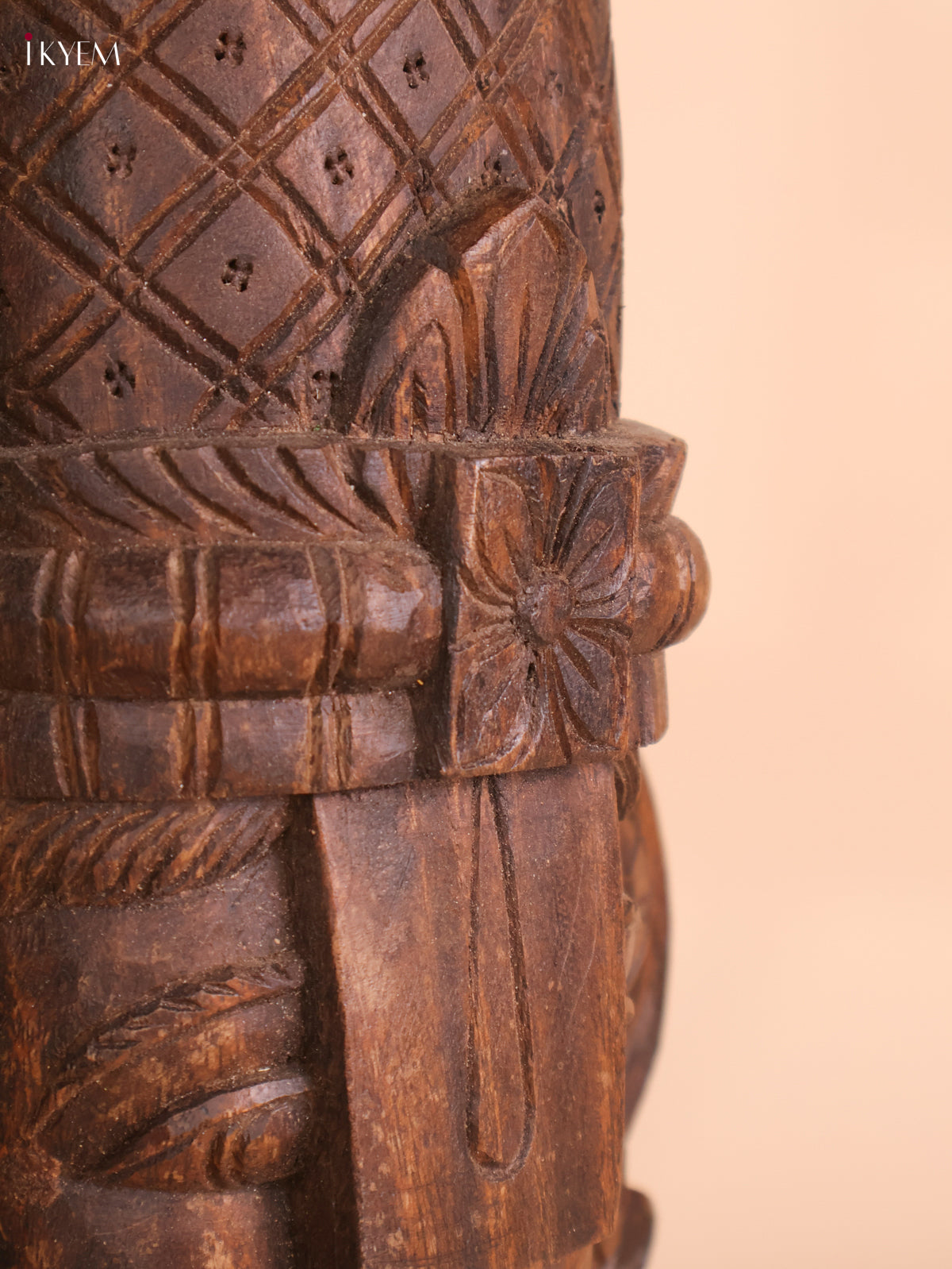 Wooden Hand Carved Painted Lord Balaji Heads(18x10)