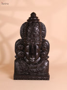 Wooden Hand Carved Painted Lord Balaji Heads Black(18x10)