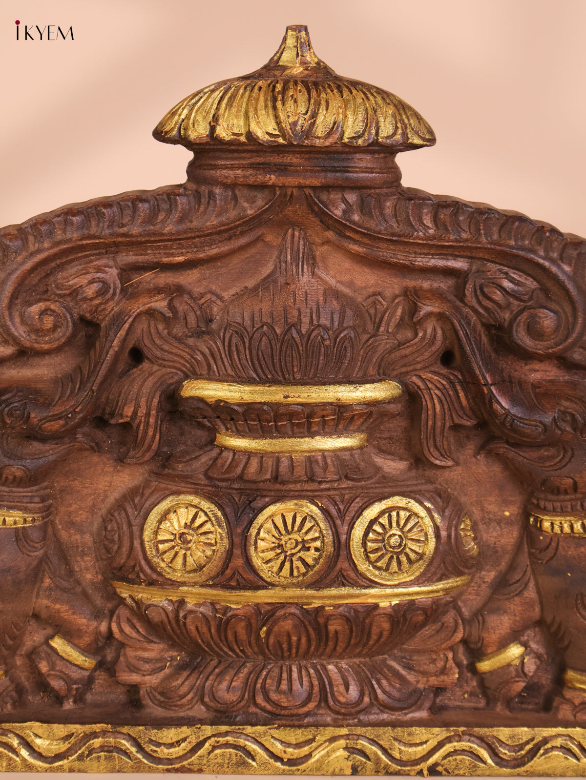 Wooden Hand Carved Kalasam Panels (12x24)