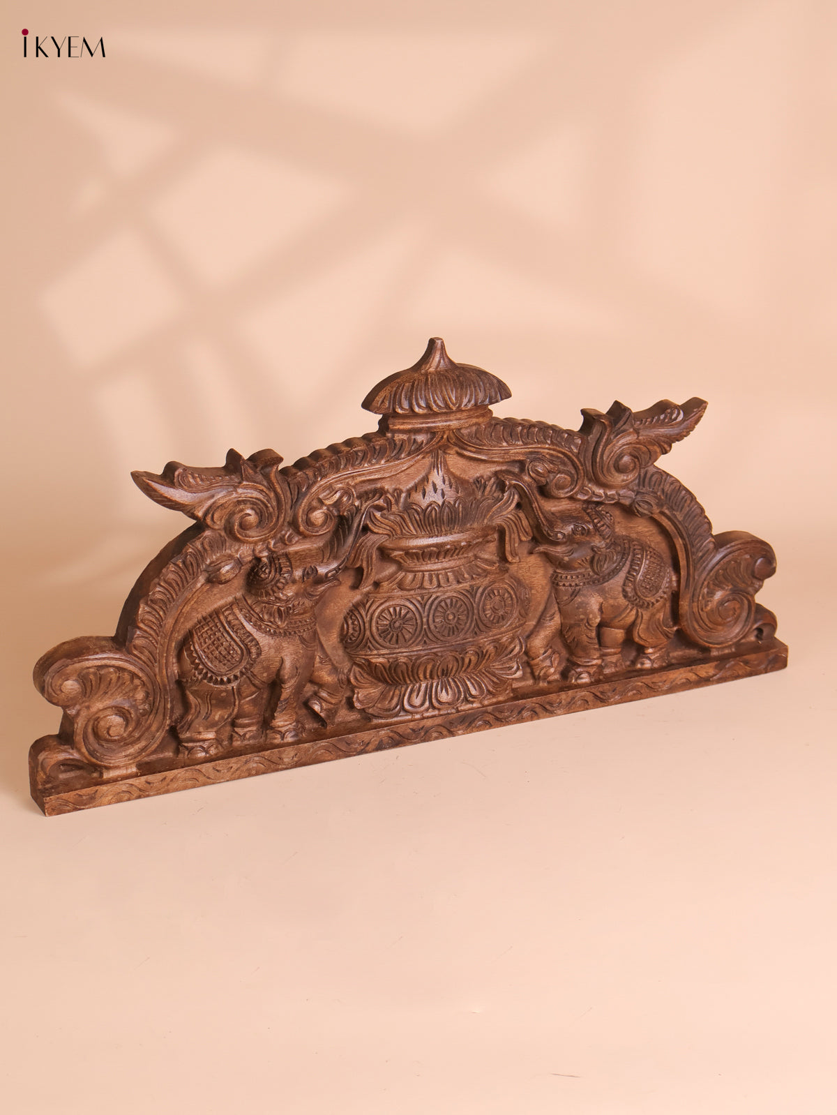 Wooden Hand Carved Kalasam Panels (12x24)