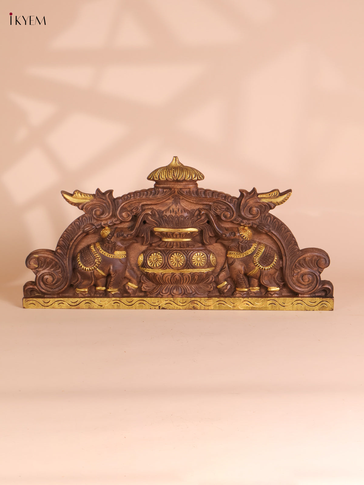 Wooden Hand Carved Kalasam Panels (12x24)