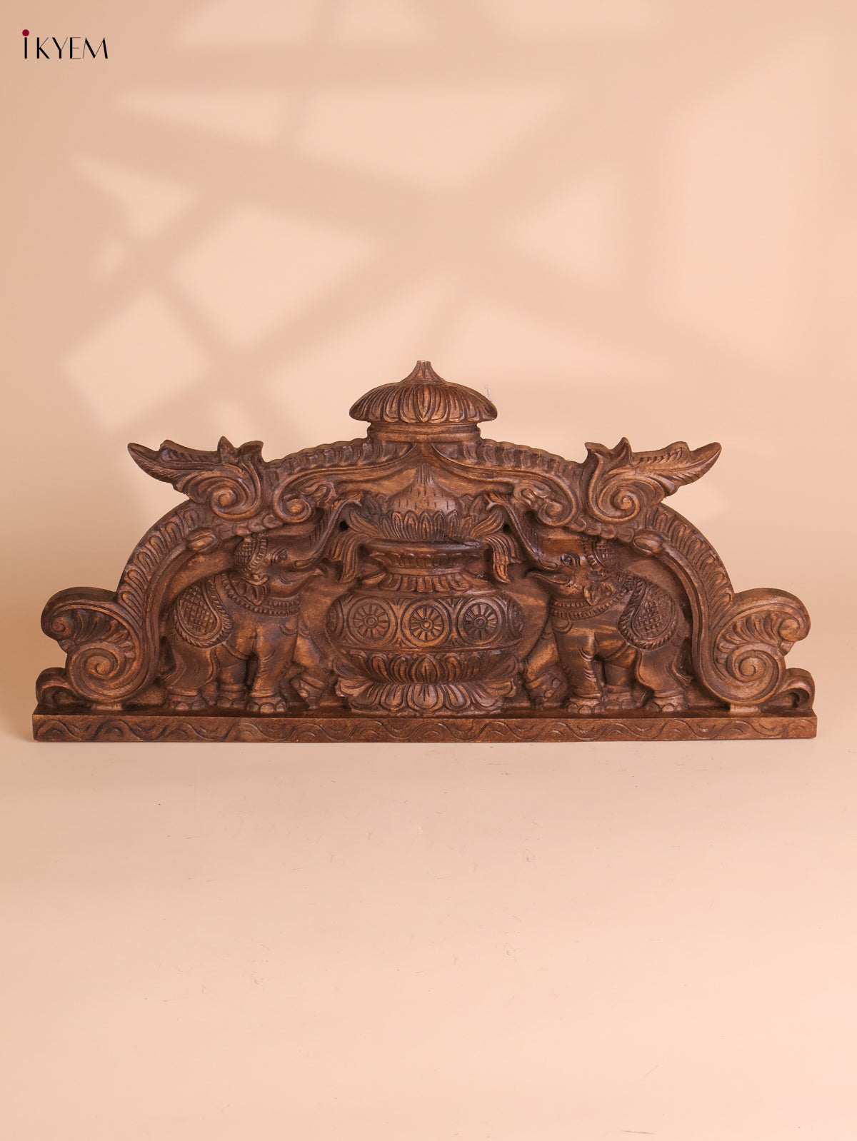 Wooden Hand Carved Kalasam Panels (12x24)