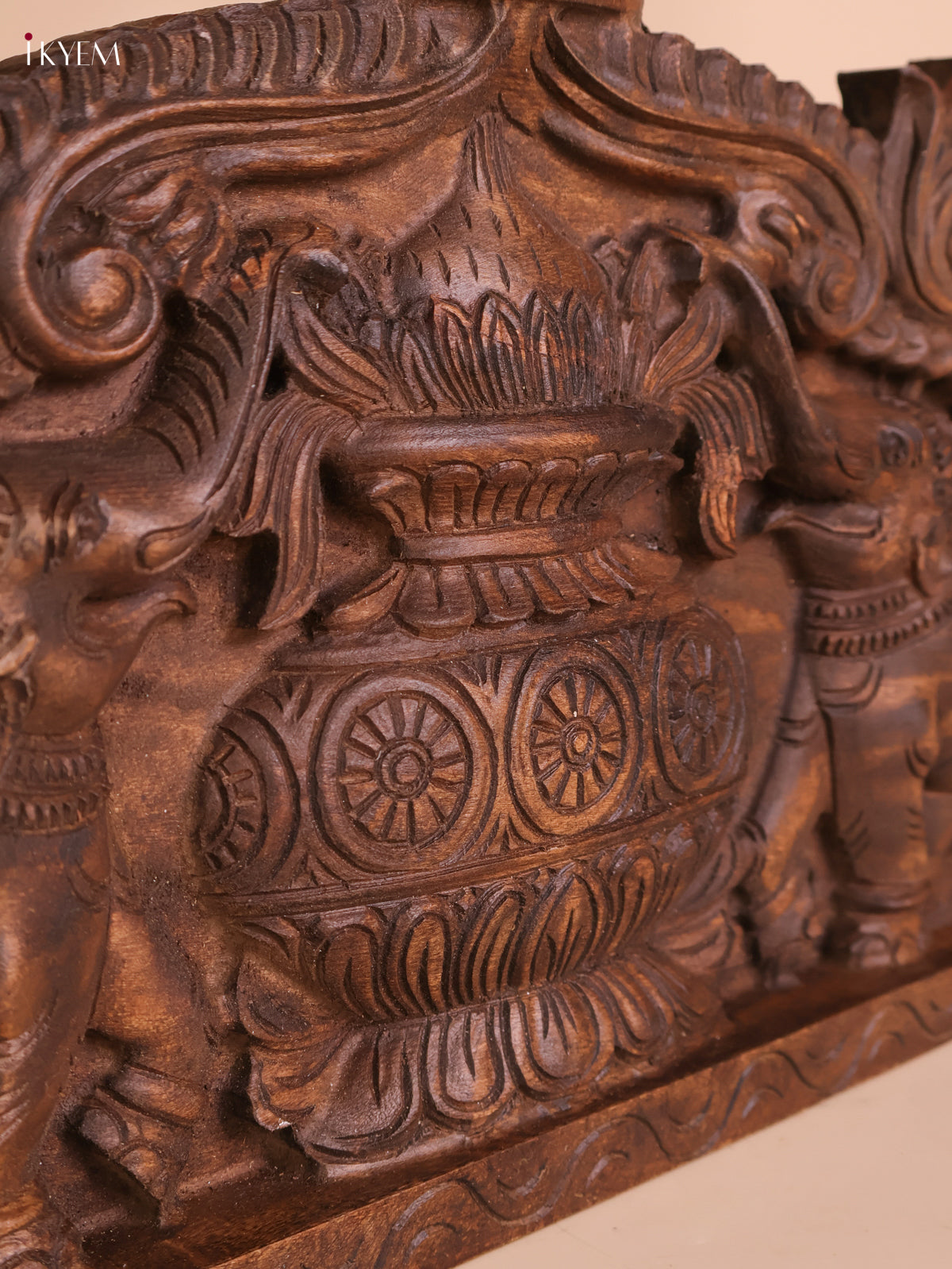 Wooden Hand Carved Kalasam Panels (12x24)