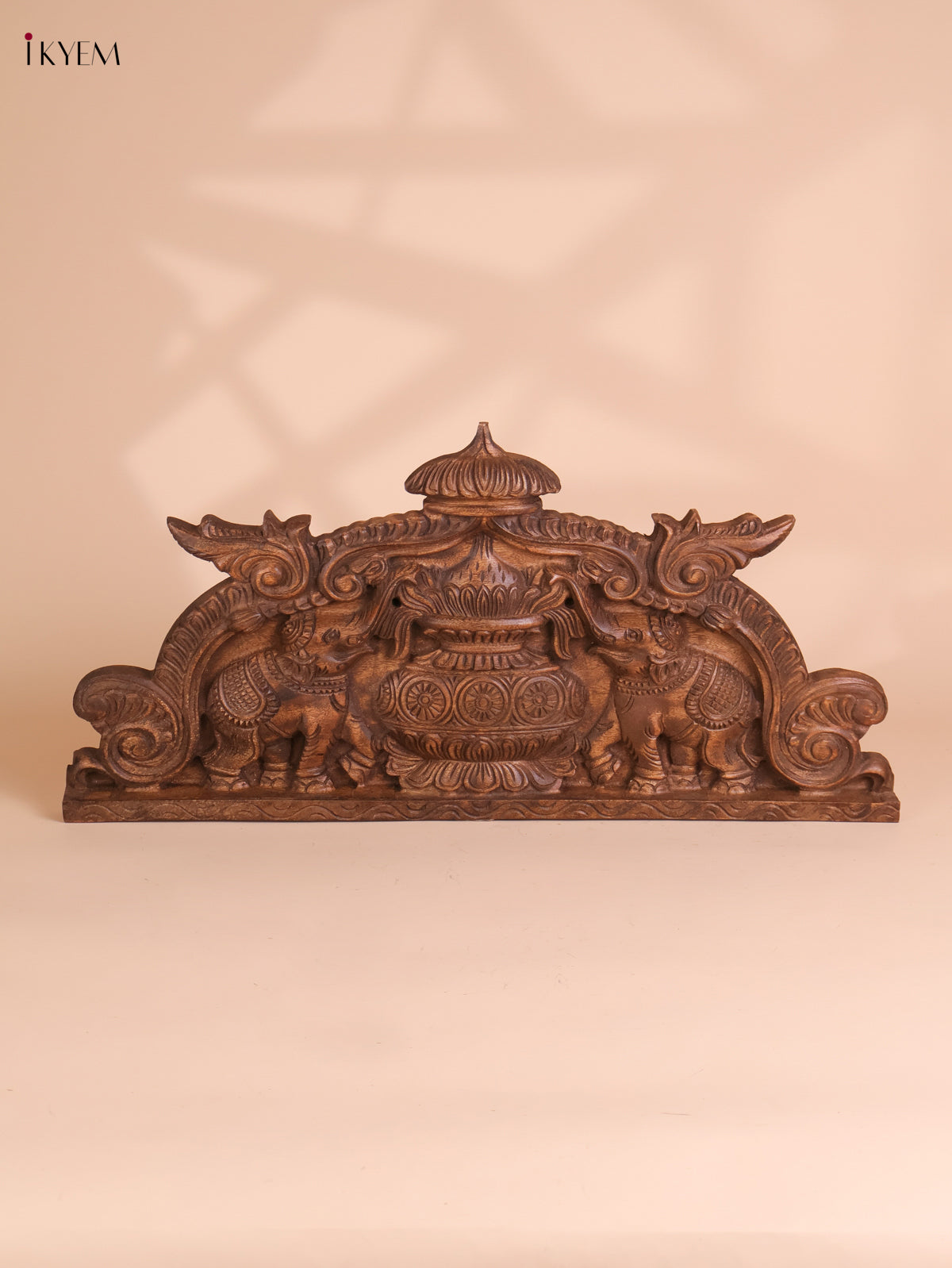 Wooden Hand Carved Kalasam Panels (12x24)