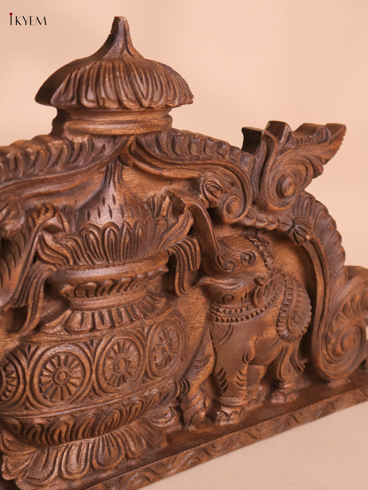 Wooden Hand Carved Kalasam Panels (12x24)
