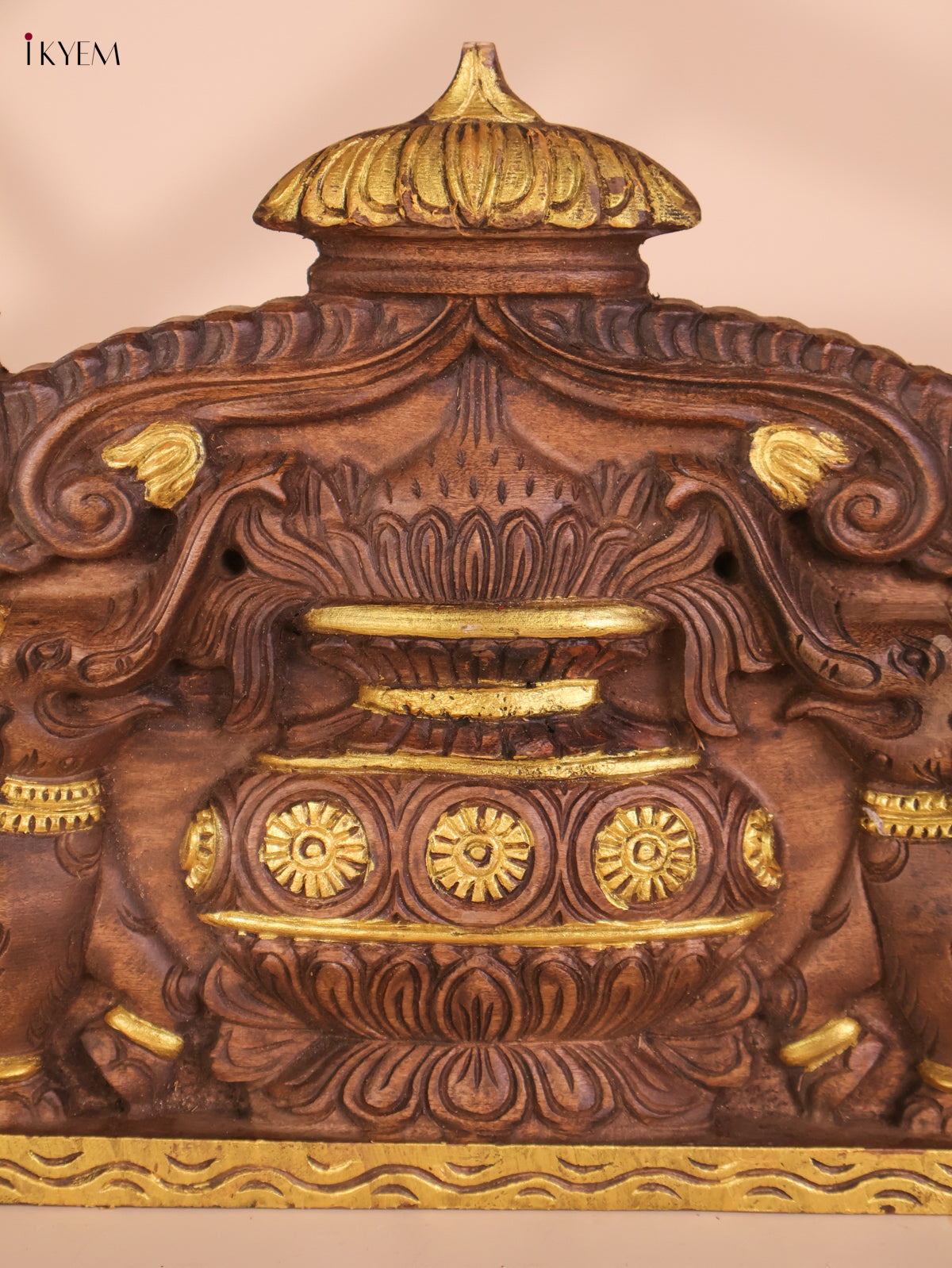 Wooden Hand Carved Kalasam Panels (12x24)