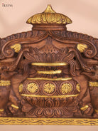 Wooden Hand Carved Kalasam Panels (12x24)