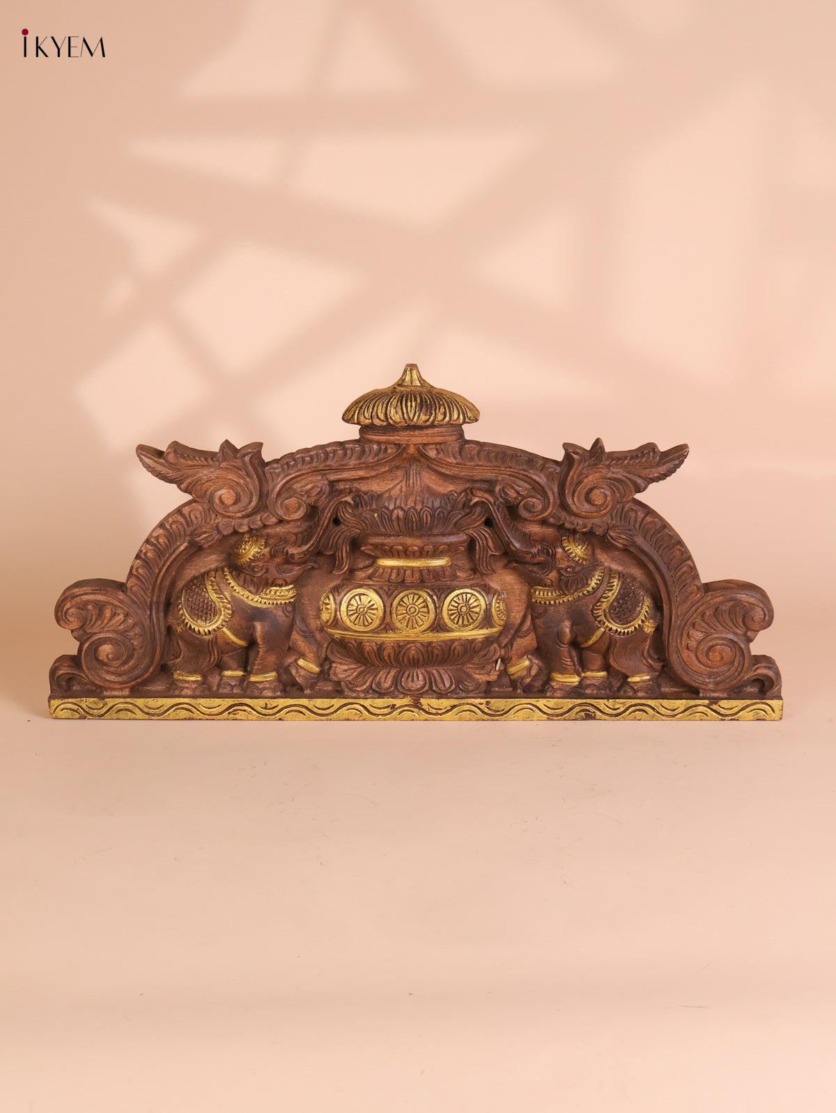 Wooden Hand Carved Kalasam Panels (12x24)