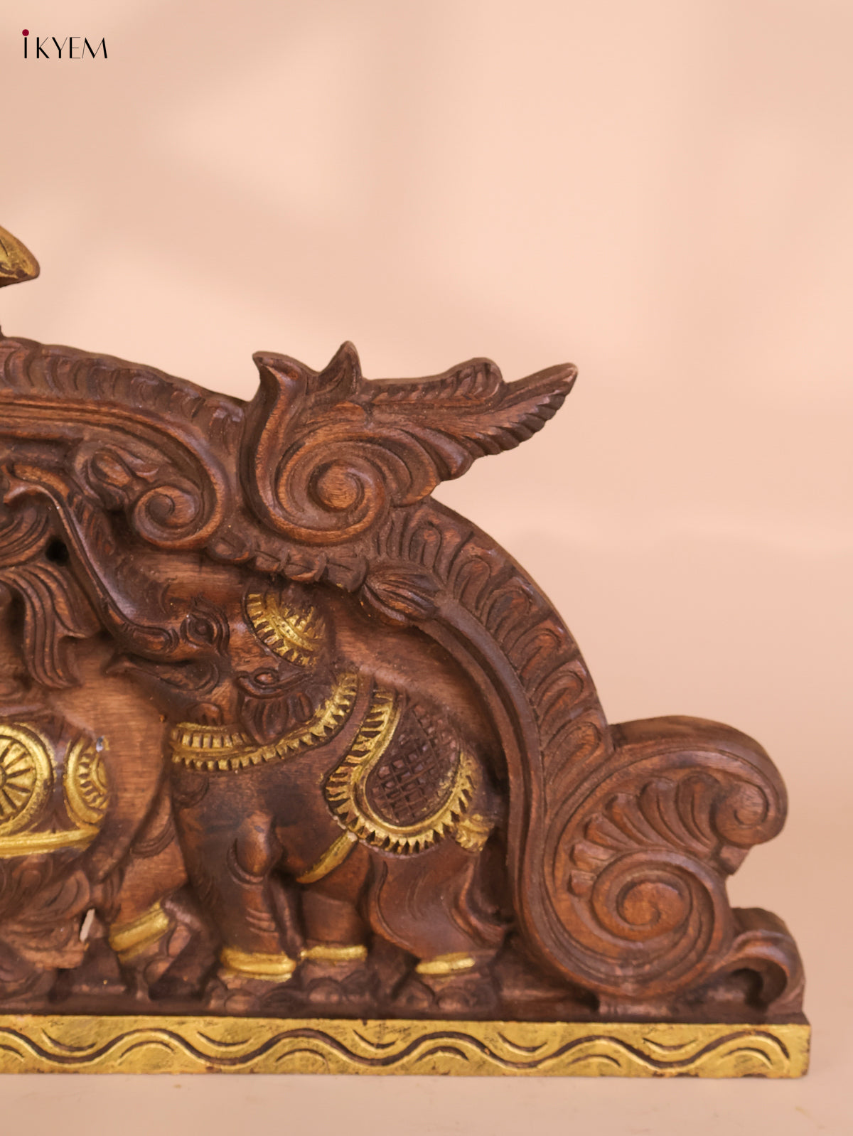 Wooden Hand Carved Kalasam Panels (12x24)