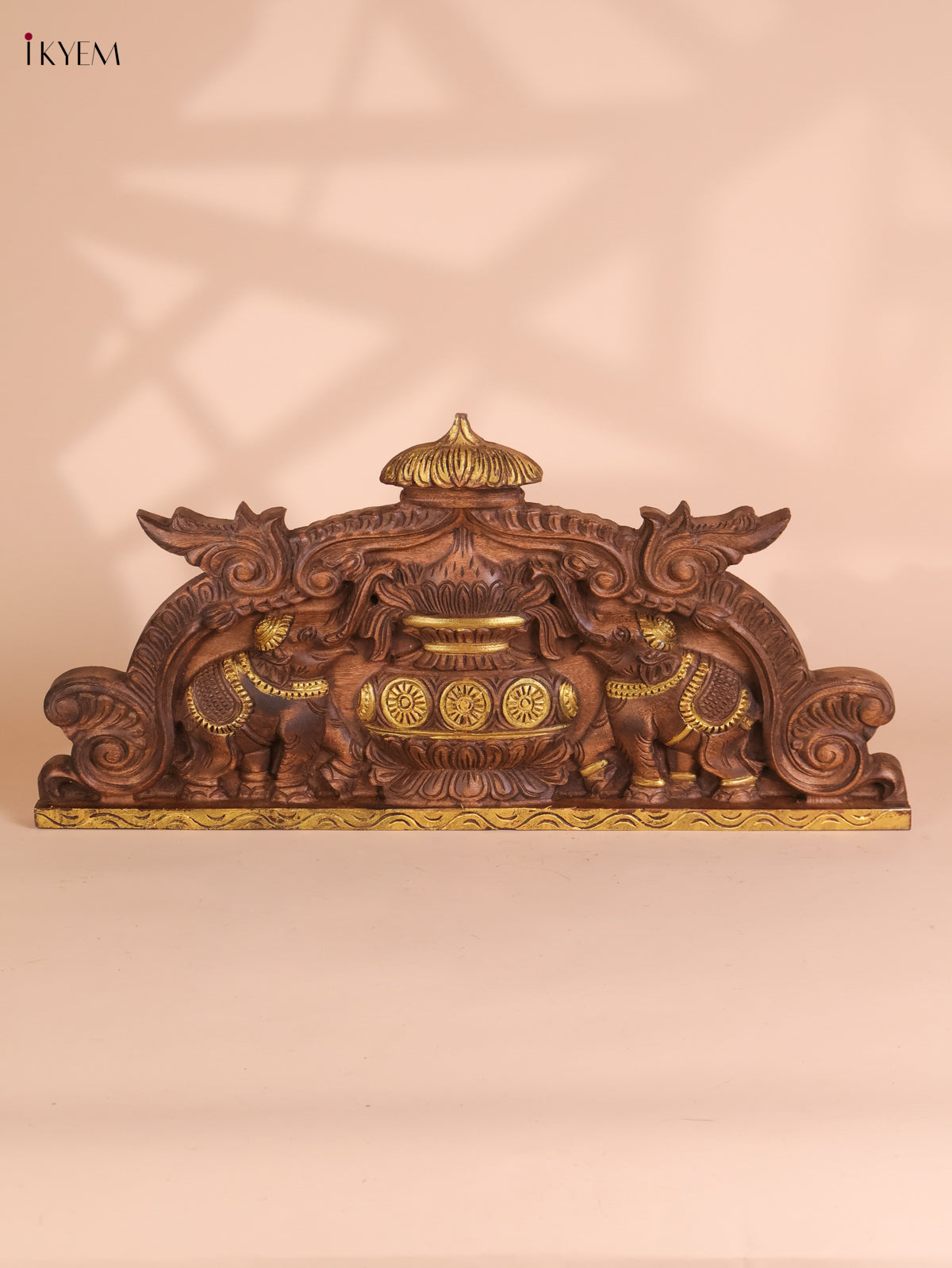 Wooden Hand Carved Kalasam Panels (12x24)