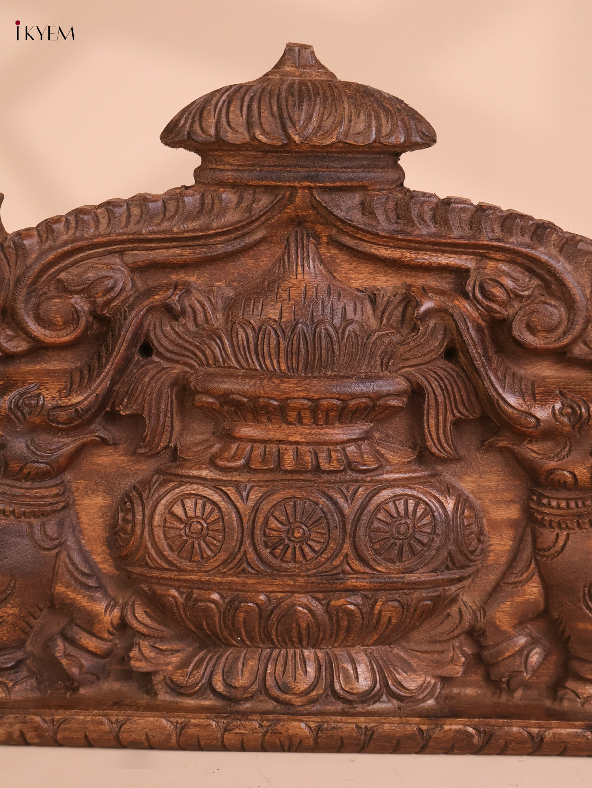 Wooden Hand Carved Kalasam Panels (12x24)
