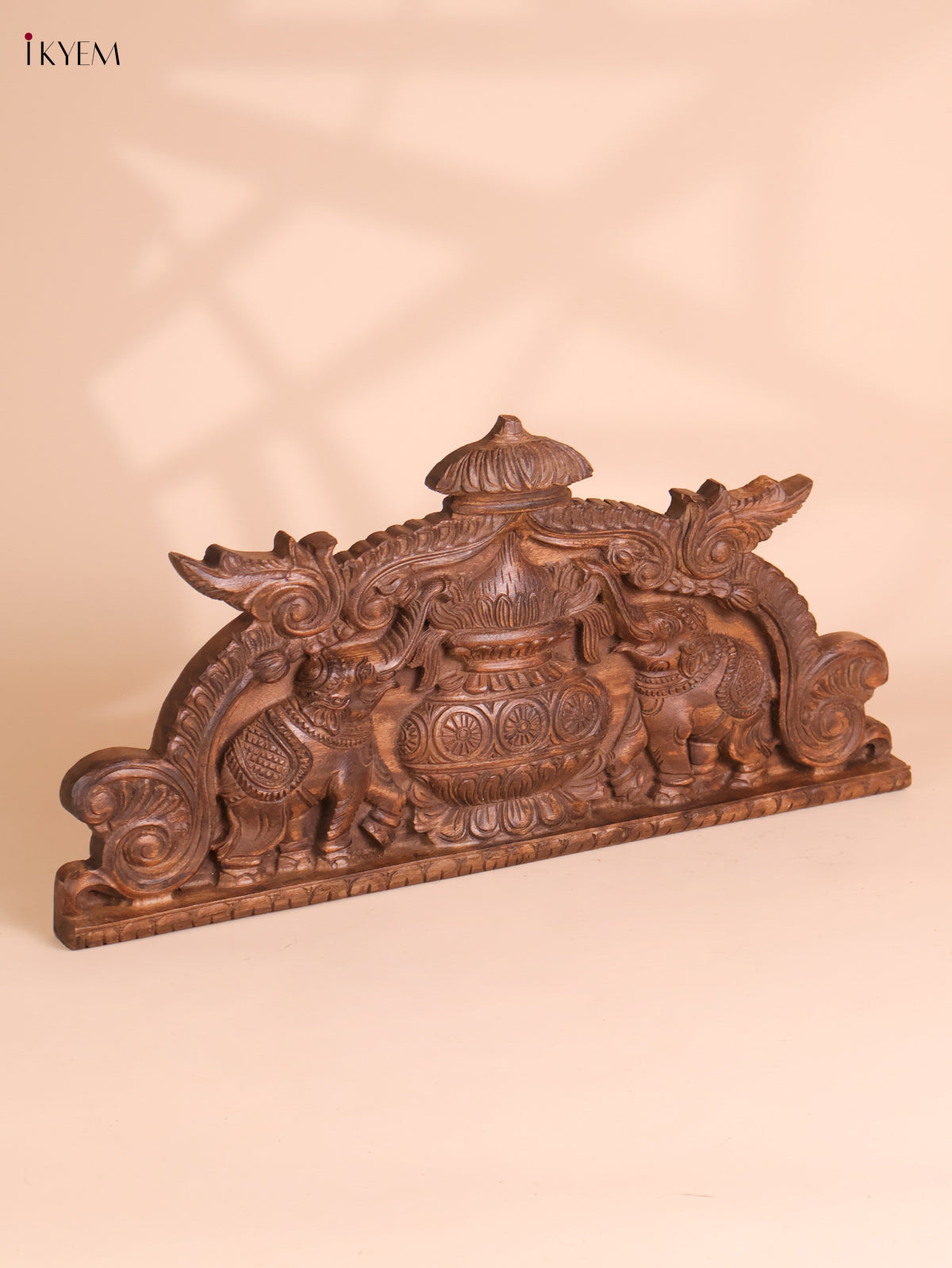 Wooden Hand Carved Kalasam Panels (12x24)