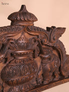 Wooden Hand Carved Kalasam Panels (12x24)