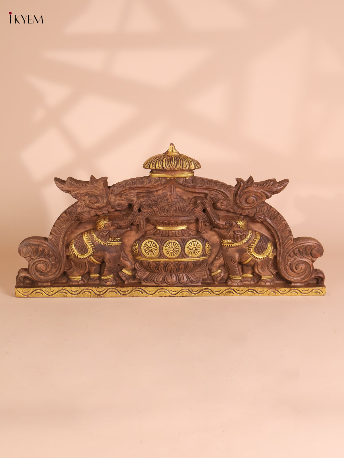 Wooden Hand Carved Kalasam Panels (12x24)