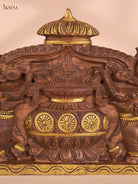 Wooden Hand Carved Kalasam Panels (12x24)