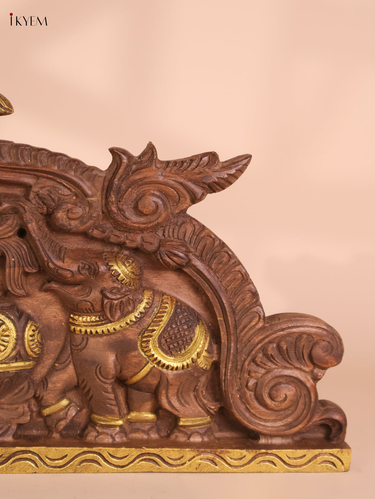 Wooden Hand Carved Kalasam Panels (12x24)